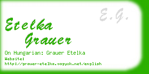 etelka grauer business card